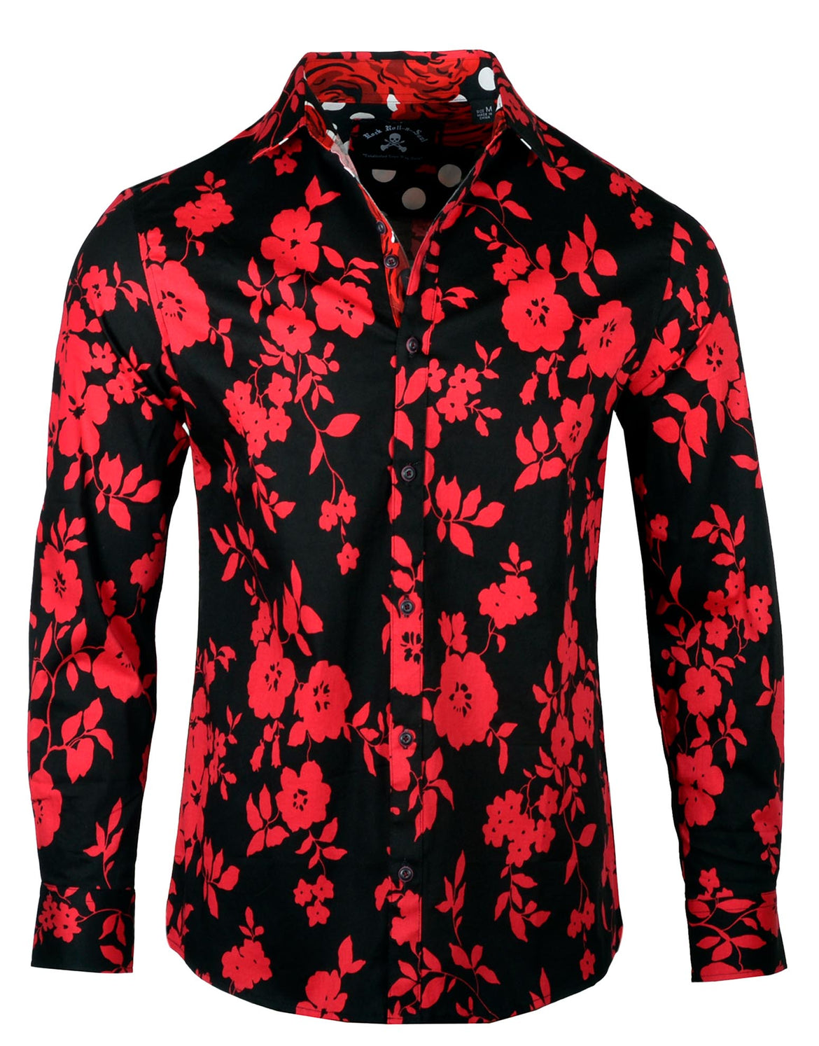 Men's LS Button Up Faux Leather Shirt | Rock and Roll Suicide – Rock ...