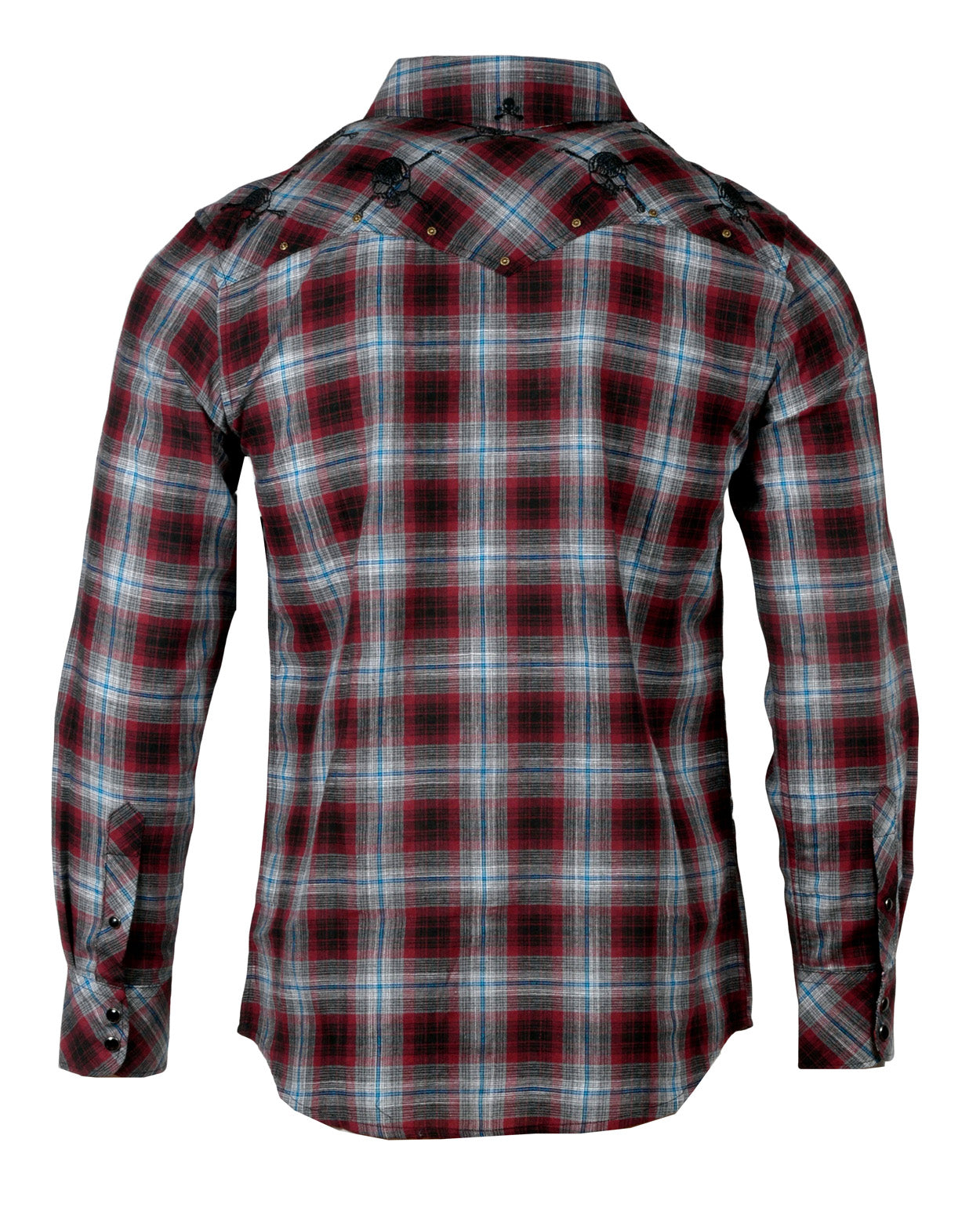 Foo Fighters up- cycled Custom Plaid on sale Button Down